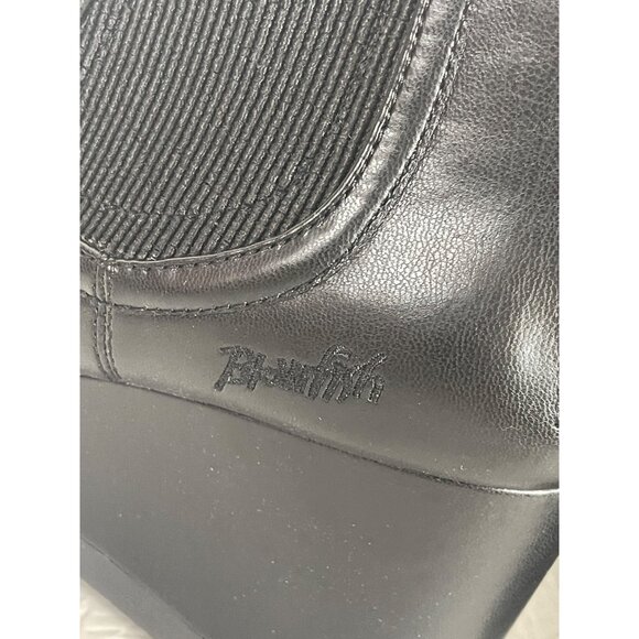 Black Wedge Ankle Boots - Picture 6 of 13